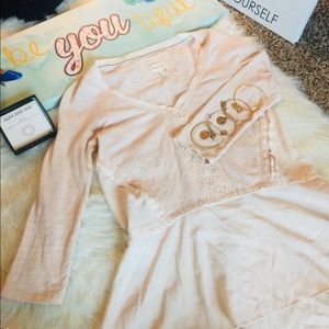 Anthropologie top pale pink xs ✨💖✨